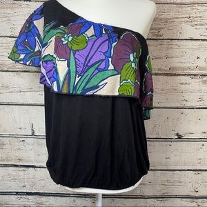 NWT Free People Annka Ruffle One Shoulder Tank Top